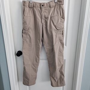 5.11 Tactical Stryke Regular Fit Cargo Pants 36 x 30 Khaki Ripstop KVR 74369-055